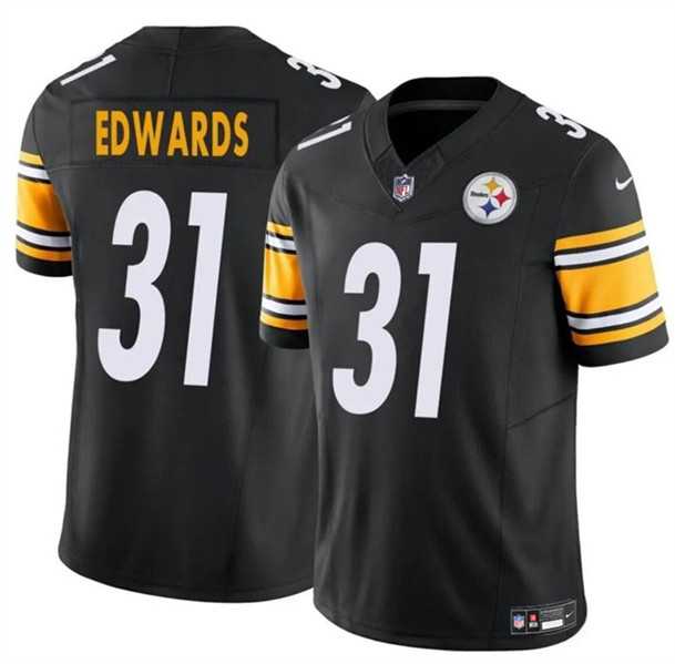 Men & Women & Youth Pittsburgh Steelers #31 Daijun Edwards Black 2024 F.U.S.E. Vapor Untouchable Limited Football Stitched Jersey->pittsburgh steelers->NFL Jersey